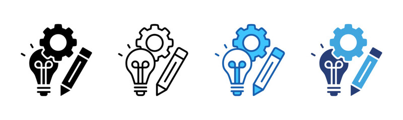 Design icon sheet multiple style collection