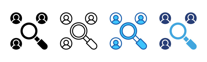 Competitor icon sheet multiple style collection