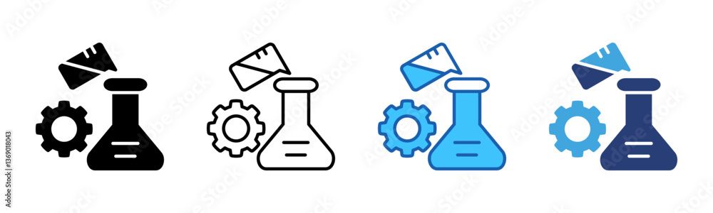Poster Experiment icon sheet multiple style collection