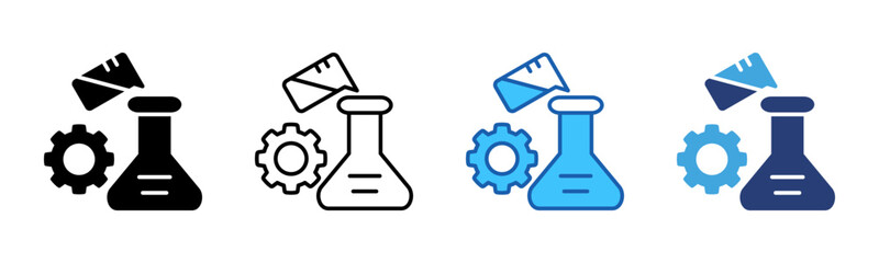 Experiment icon sheet multiple style collection
