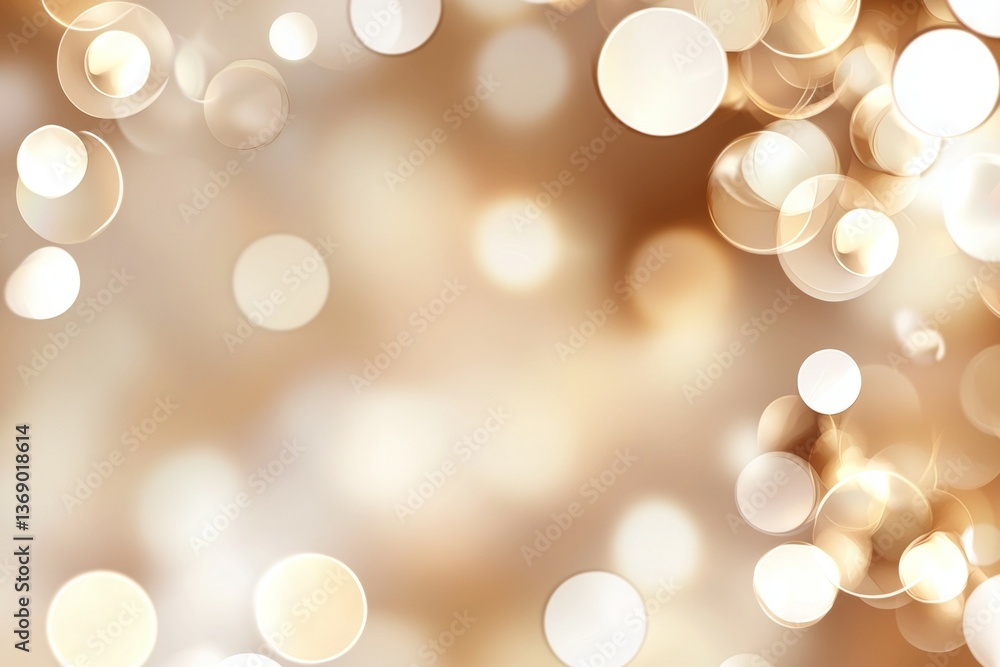 Poster blurry image of circles in various sizes and colors