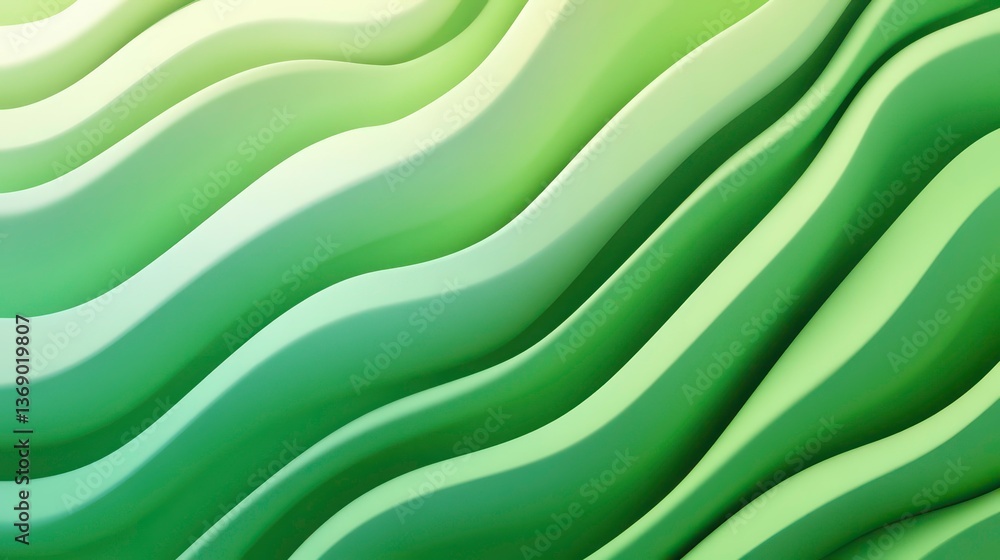 Poster trendy green gradient background with smooth transitions. abstract design. suitable for digital medi