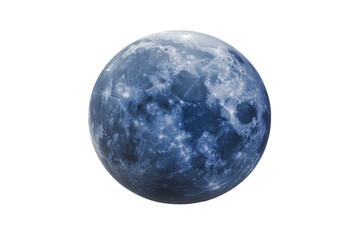 Blue moon is shown in the image, isolated