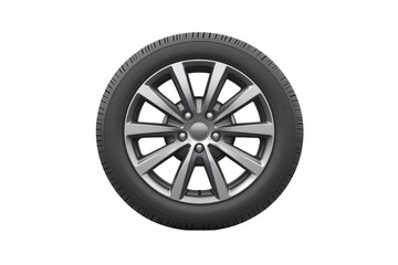 Obraz premium Close up of a tire with the brand name Bridgestone on it, isolated