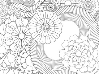 PrintFlowers Coloring Pages For Adules