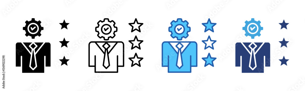 Poster Experience icon sheet multiple style collection