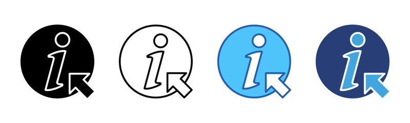 Information icon sheet multiple style collection