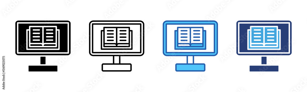 Poster Training icon sheet multiple style collection