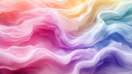 Soft Flowing Abstract Waves in Soft Pastel Colors and Textures