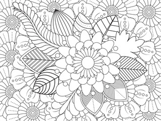 PrintFlowers Coloring Pages For Adules