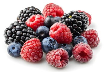 raspberries and blackberries