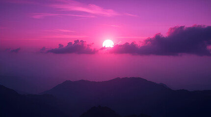 Obraz premium sunrise in the mountains