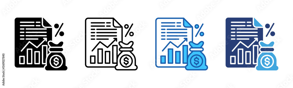 Poster Creditor  icon sheet multiple style collection