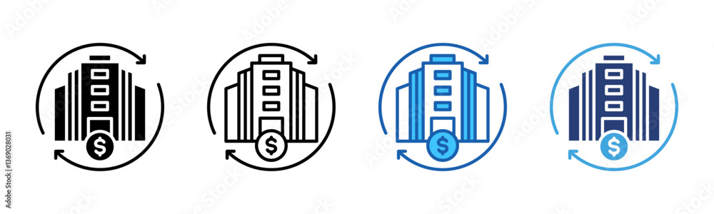 Poster asset icon sheet multiple style collection