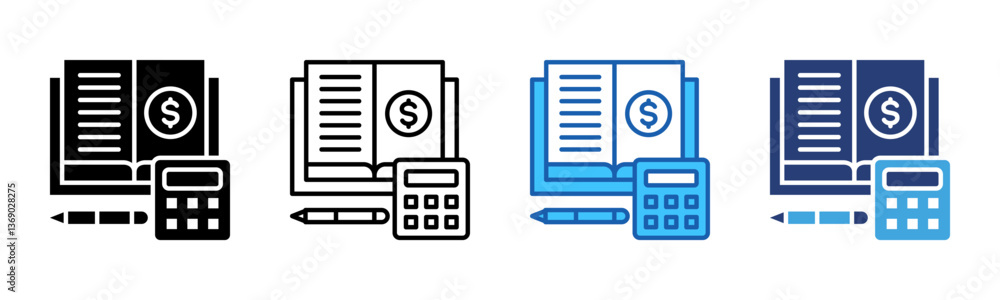 Poster Ledger icon sheet multiple style collection