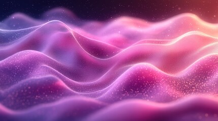 Obraz premium Ethereal Waves of Colorful Light and Texture in Abstract Design