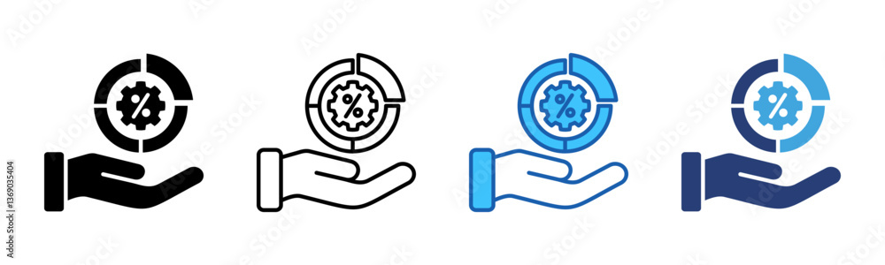 Poster Portion icon sheet multiple style collection