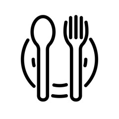 Spoon icon design template SVG