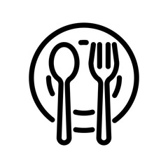 Spoon icon design template SVG