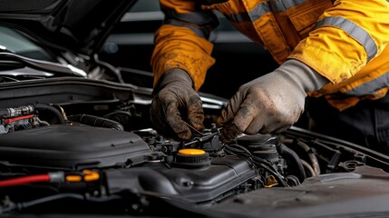 Mechanic Repairing Car Engine: Expert Automotive Maintenance