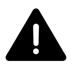 Icono de advertencia triangular, símbolo de precaución, diseño vectorial, fondo png transparente