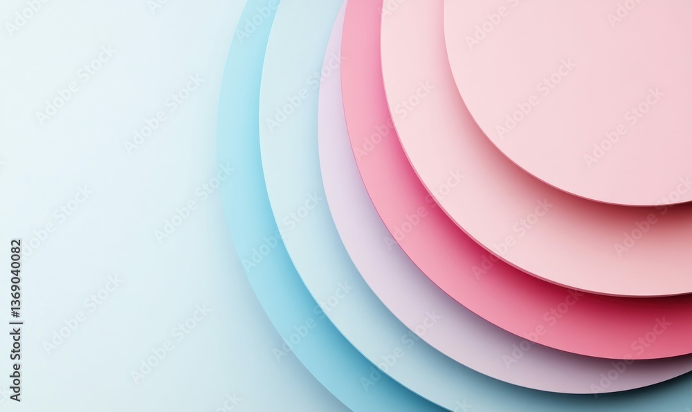 Poster pastel circles create a calming abstract design with soft gradients and gentle, harmonious colors.