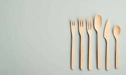 Elevate your dining with this minimalist set of bamboo cutlery, perfect for a sustainable, zero-waste lifestyle.