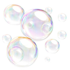 soap bubbles colorful isolated on white PNG bubble transparent bubble
