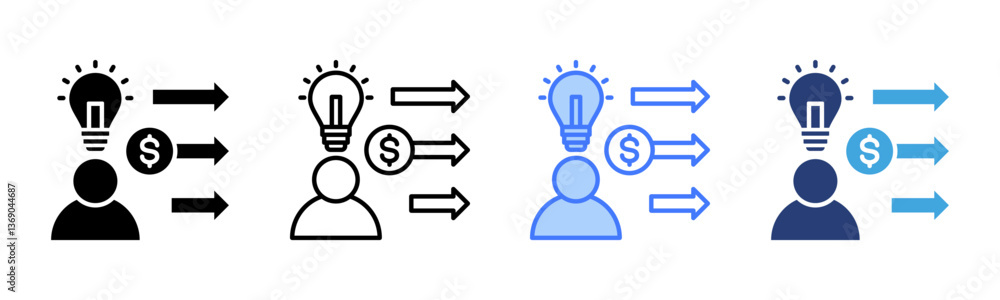 Poster Approach icon sheet multiple style collection