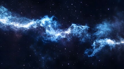 Fototapeta premium Cosmic filaments stretch across a starry expanse, embodying the vast scale of the universe