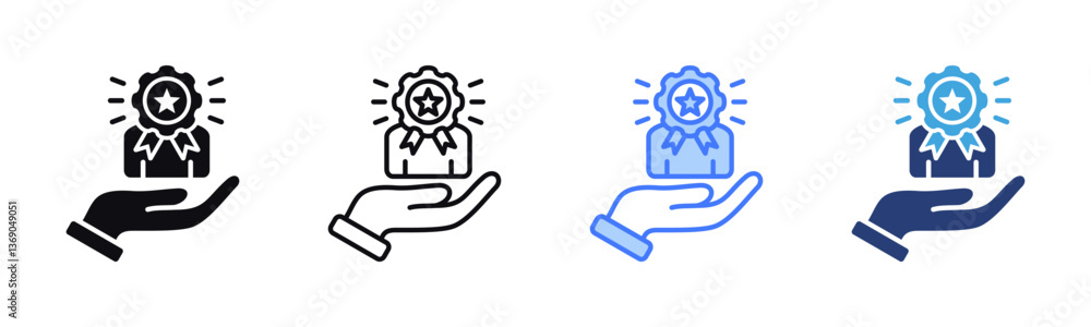 Poster Excellence icon sheet multiple style collection