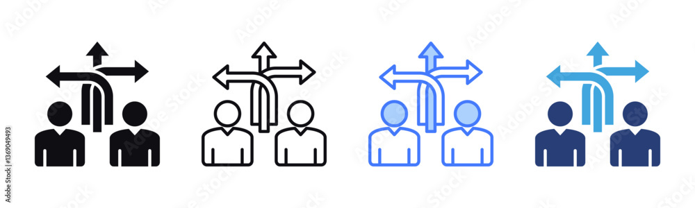 Poster Flexibility icon sheet multiple style collection