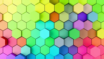 abstract background with hexagons