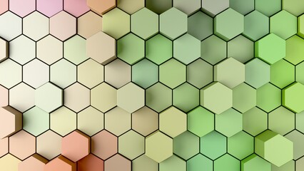 abstract background with hexagons