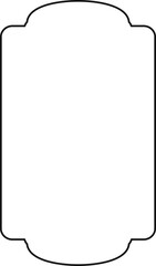 Elegant Blank Label Frame