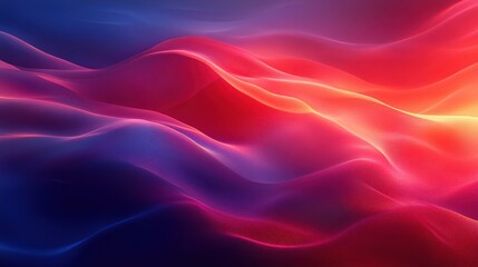 Obraz premium Vibrant Abstract Waves of Light in a Flowing Color Gradient
