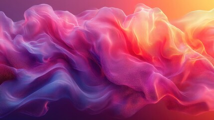 Abstract Colorful Waves of Light in Soft Flowing Textures