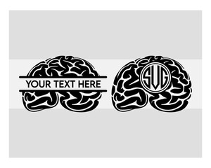 Brain svg, Human Brain Svg, Brain Silhouette, Organ Svg, Human Brain Clipart Svg, Medical Clipart, Mental Health Svg, Brians Vector Images, Human Mind Science, Brain Cut File, Medical Svg, Brain Png, 