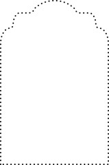 Dotted Frame with Curved Top