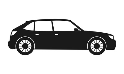 Hatchback car icon design vector