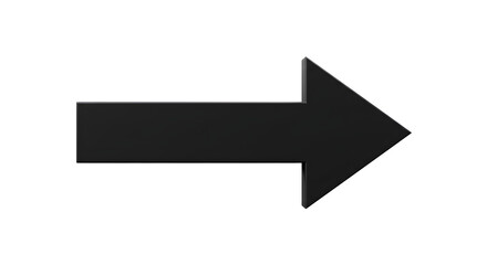 Black arrow on white background