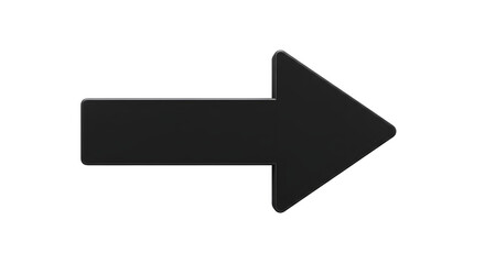 Black arrow on white background