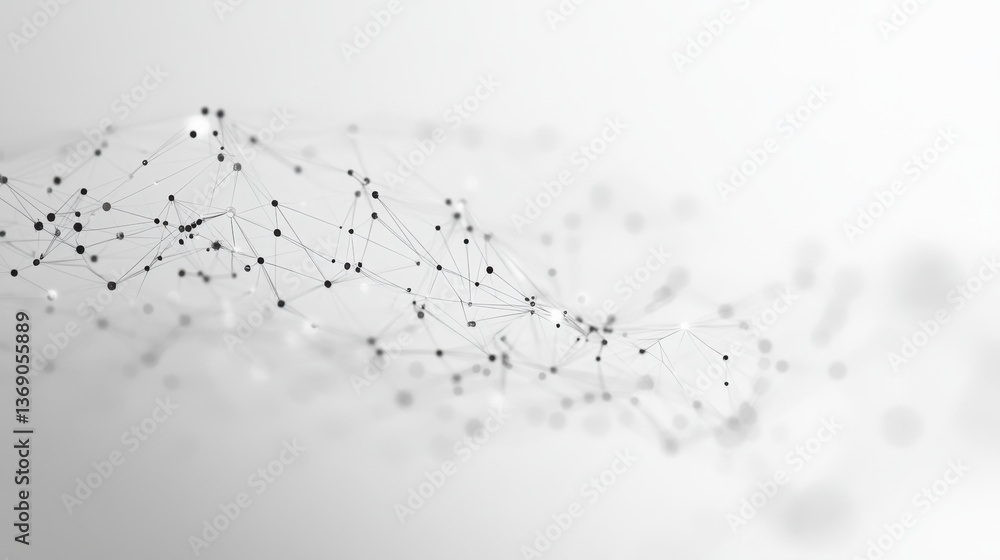 Poster a white and gray technological background generative ai.