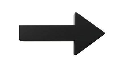 Black arrow on white background