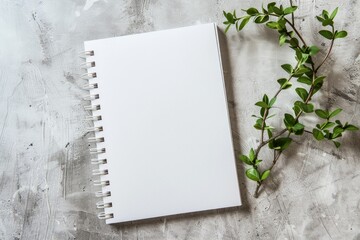 Ultra Hd Visual of Blank White Notepad on Light Table