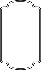 Elegant Blank Label Frame