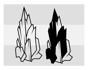 Crystal svg, Gem, Crystal silhouette, Celestial svg, Gemstone, Jewel Crystals, Crystals Files for Cricut, Diamond, Magic Crystals, Clipart, Outline, Cricut, Vector Crystal, Eps, Monogram, 