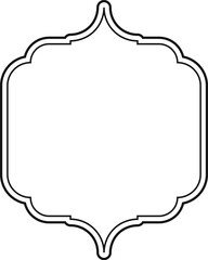 Elegant Ornate Frame Outline