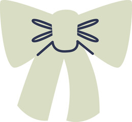 Minimalist Bow with Ribbon