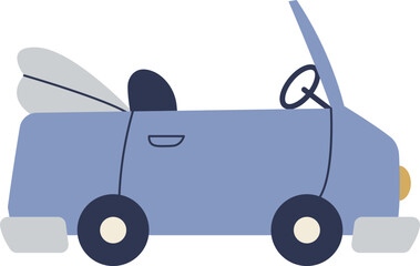 Minimalist Convertible Car